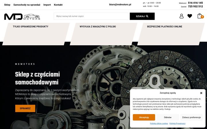 Screenshot of mdmotors.pl