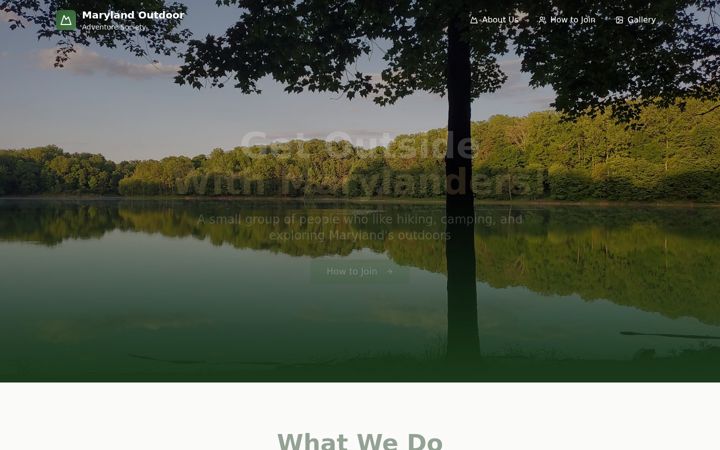 Screenshot of mdoutdooradventureclub.org