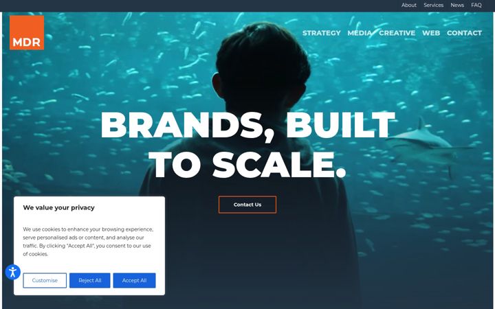Screenshot of mdradvertising.com