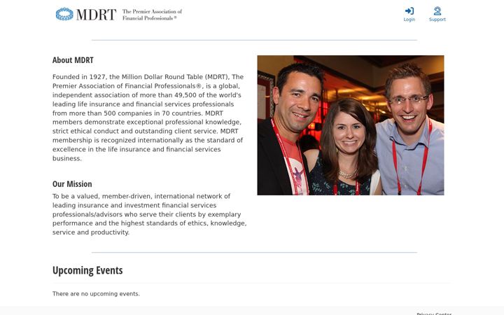 Screenshot of mdrtwebinars.org