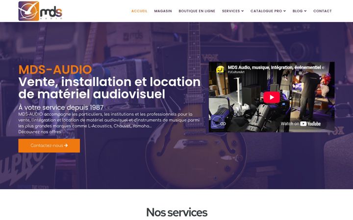 Screenshot of mds-audio.com