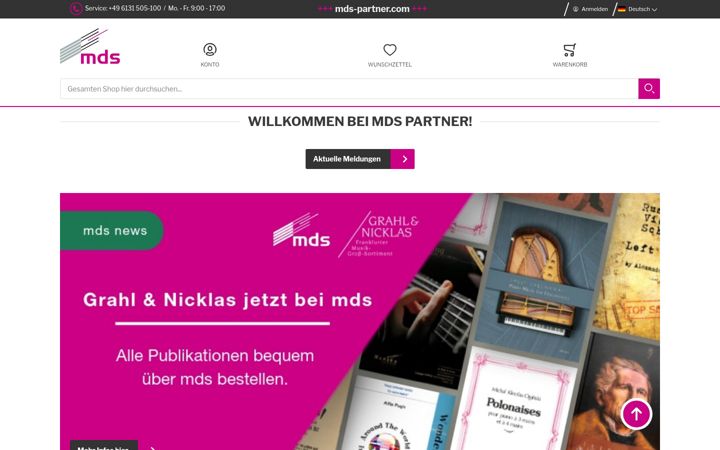 Screenshot of mds-partner.com