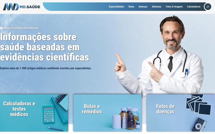 Screenshot of mdsaude.com