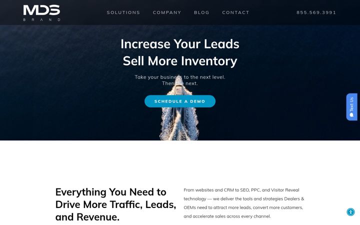 Screenshot of mdsbrand.com