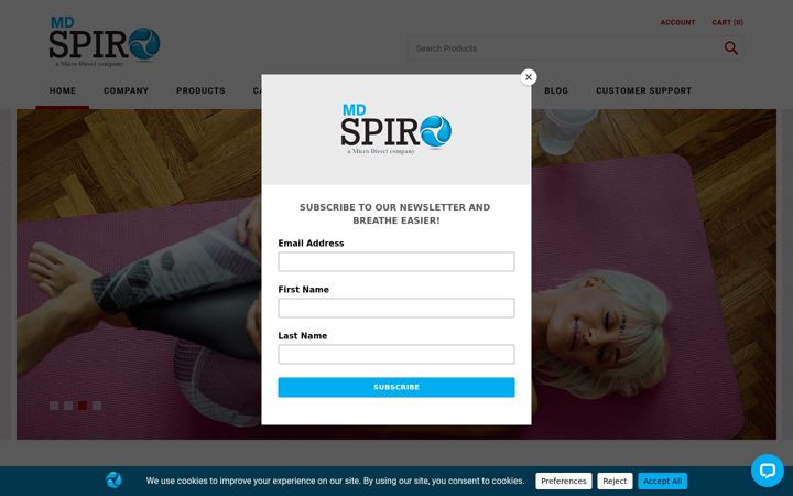 Screenshot of mdspiro.com