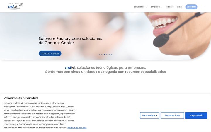 Screenshot of mdtel.es