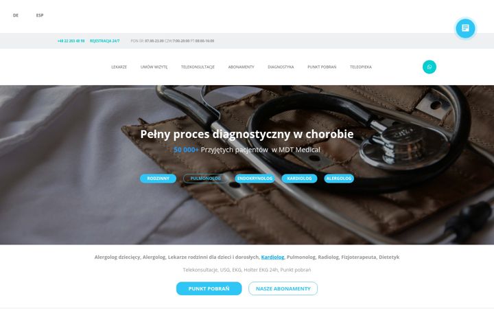 Екранна снимка на mdtmedical.eu