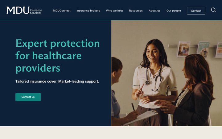 Screenshot of mduinsurance.com