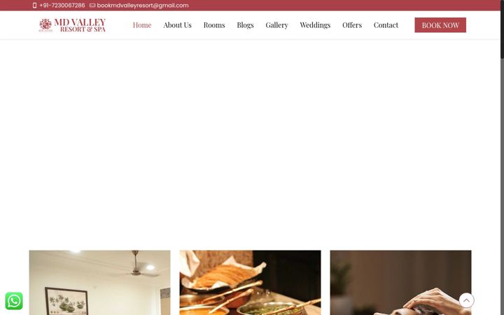 Screenshot of mdvalleyresortandspa.com