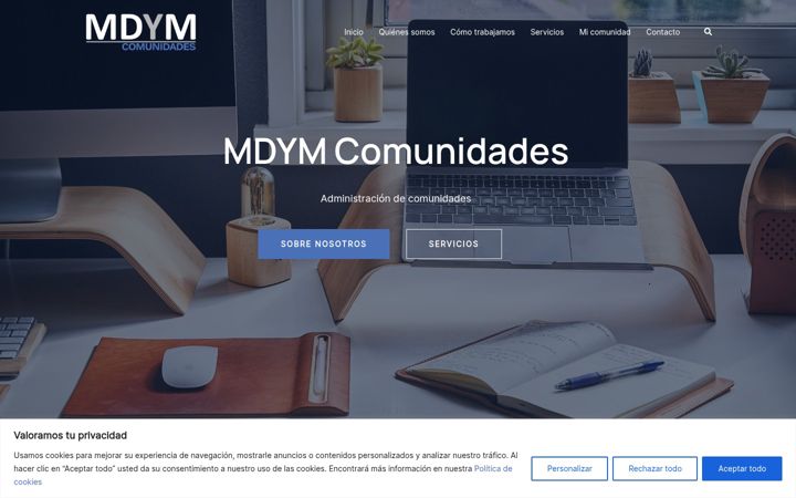Screenshot of mdymcomunidades.es
