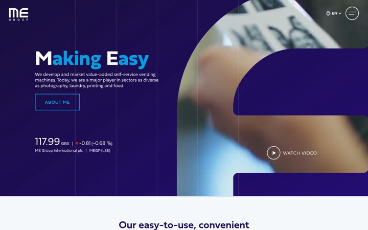 Screenshot of me-group.com