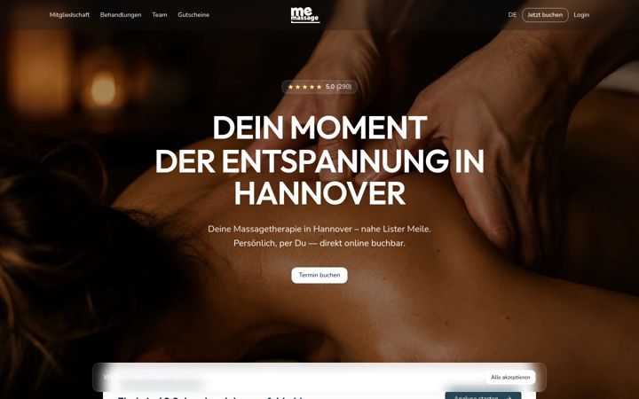 Screenshot of me-massage.com