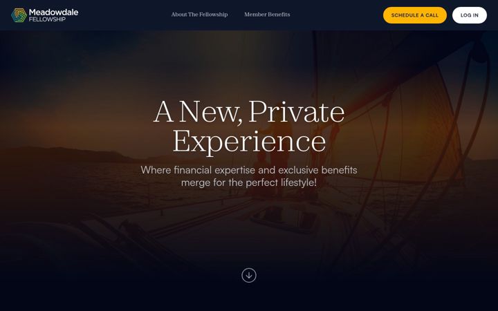Screenshot of meadowdalefellowship.com