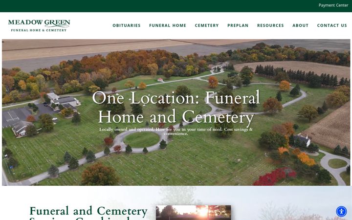 Screenshot of meadowgreenfhc.com