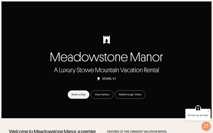 Screenshot of meadowstonemanor.com