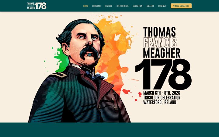 Screenshot of meagherstricolour.com
