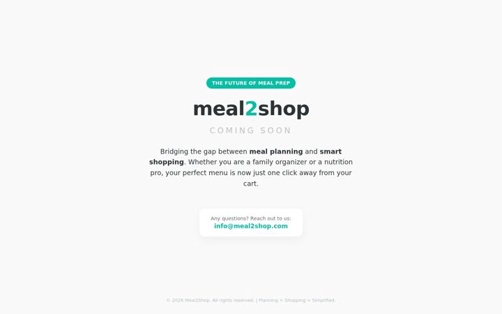 Screenshot of meal2shop.com