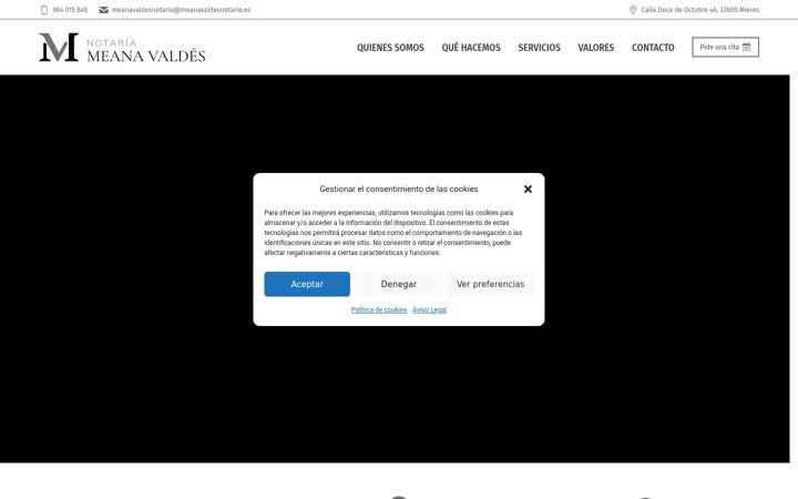 Screenshot of meanavaldesnotario.com