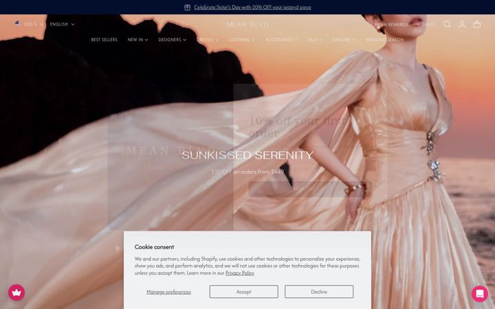 Screenshot of meanblvd.com