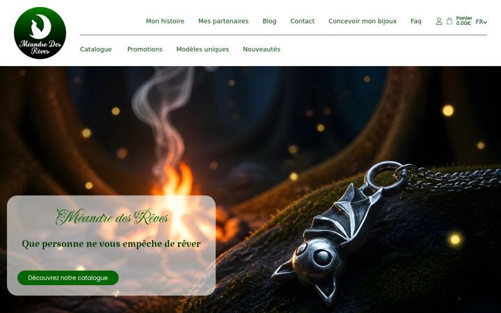 Screenshot of meandre-des-reves.com
