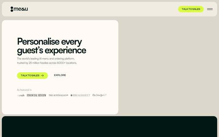 Screenshot of meandu.app
