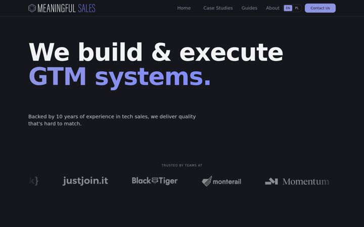 Screenshot of meaningfulsales.com
