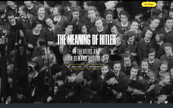 Screenshot of meaningofhitlerdoc.com
