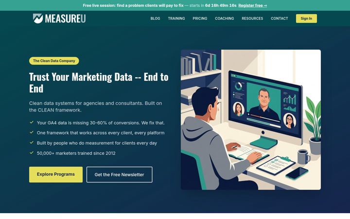 Screenshot of measureu.com