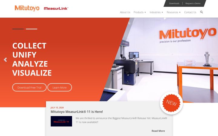 Screenshot of measurlink.com