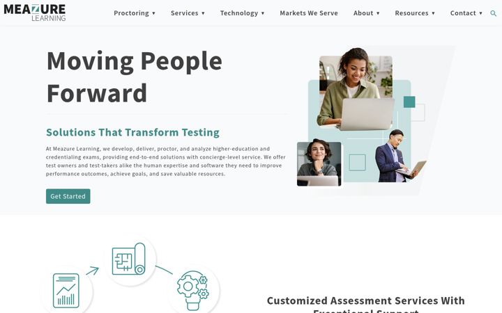 Screenshot of meazurelearning.com