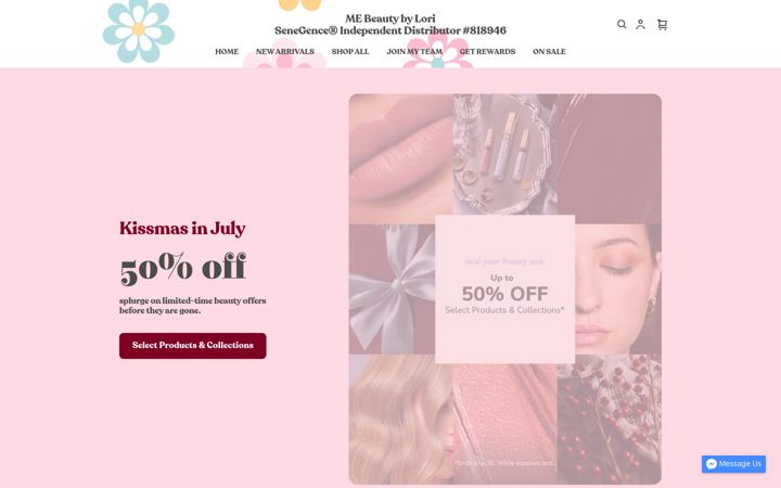 Screenshot of mebeautybylori.com