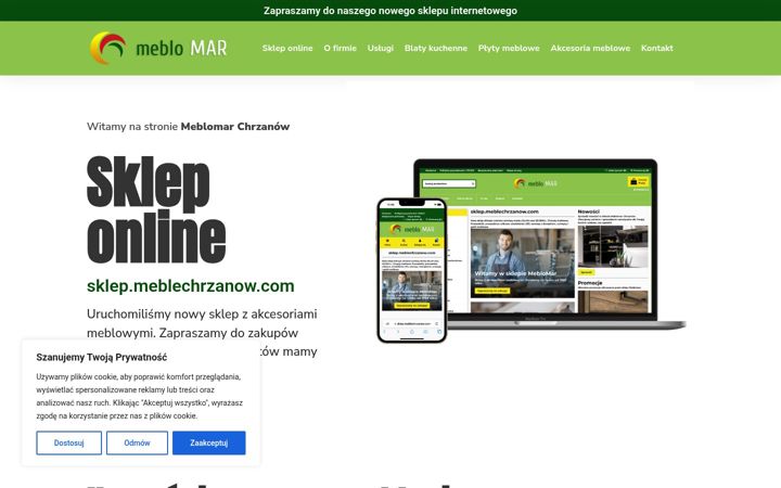 Screenshot of meblechrzanow.com