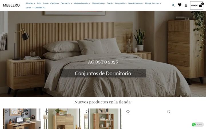 Screenshot of meblero.com