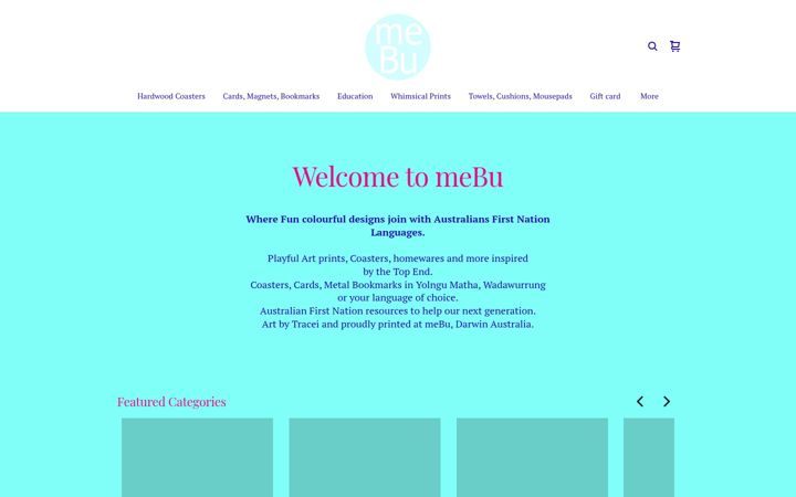 Screenshot of mebu.com.au