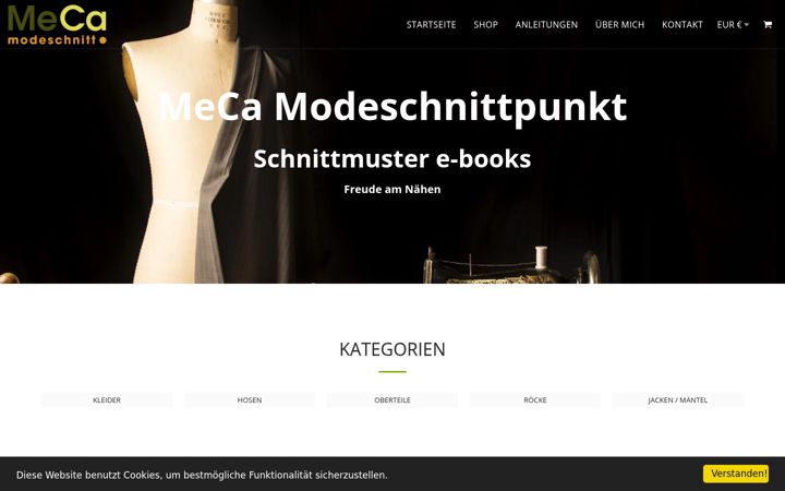 Screenshot of meca-modeschnittpunkt.com