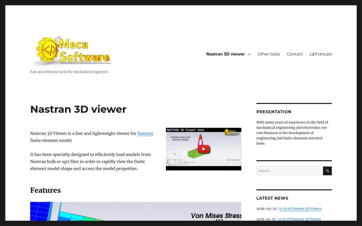 Screenshot of meca-software.com