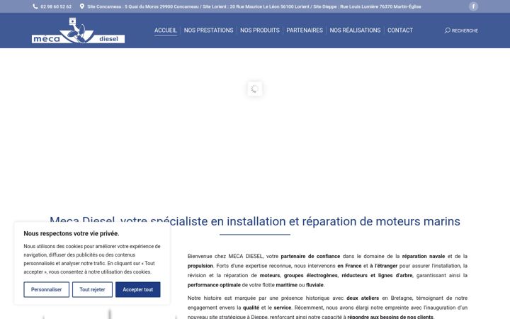 Screenshot of mecadiesel-pro.com