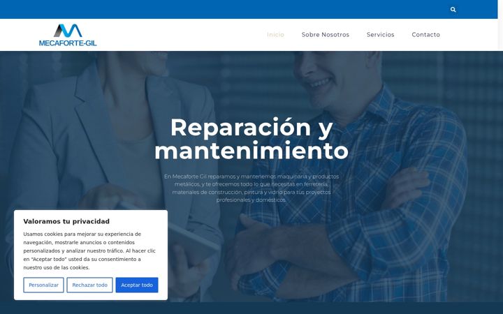 Screenshot of mecafortegil.com