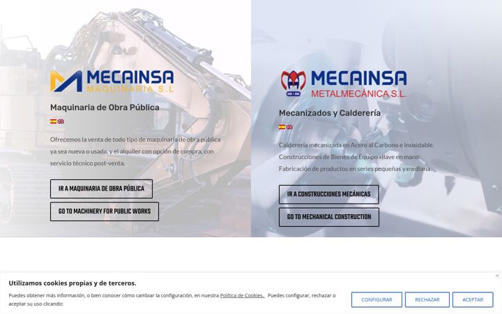 Screenshot of mecainsa.com