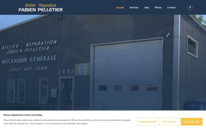 Screenshot of mecaniquechambly.com