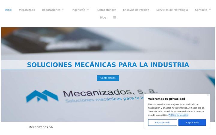 Screenshot of mecaniza.com