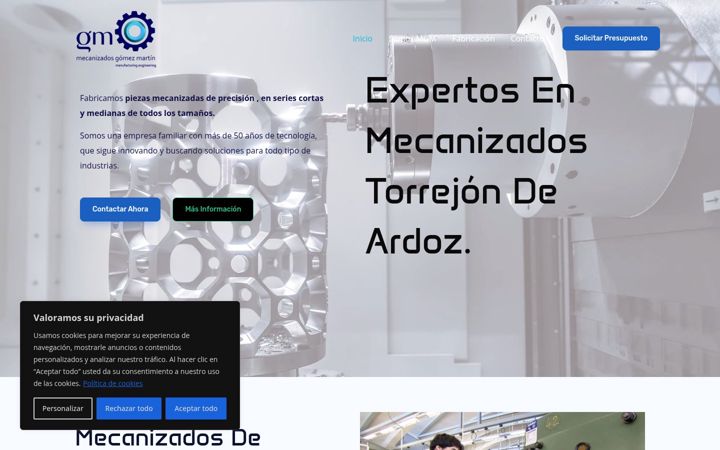 Screenshot of mecanizadosgomez.com
