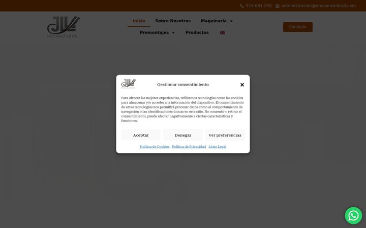 Screenshot of mecanizadosjll.com