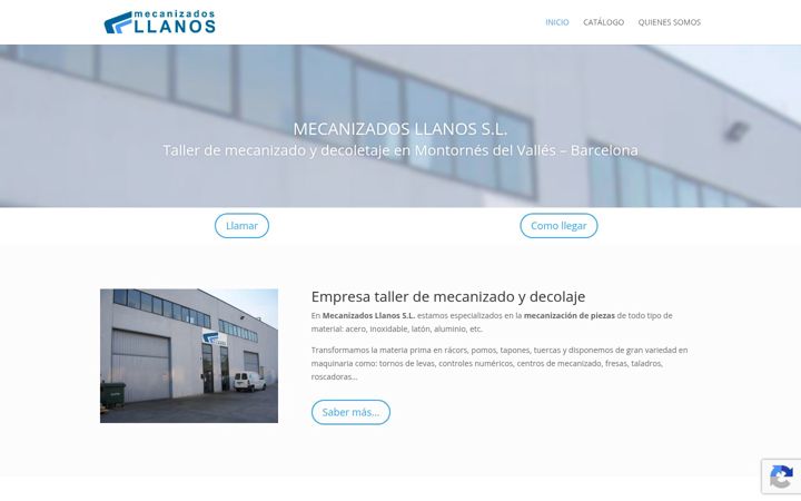 Screenshot of mecanizadosllanos.com