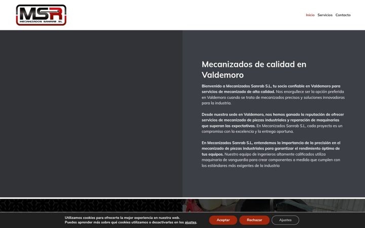 Screenshot of mecanizadossanrab.com