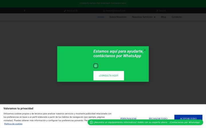 Screenshot of mecaofi.com
