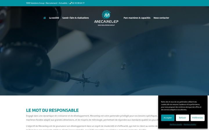 Screenshot of mecarelep.com