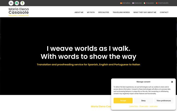 Screenshot of mecasasole.com