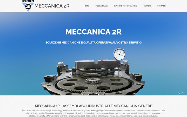 Screenshot of meccanica2r.com
