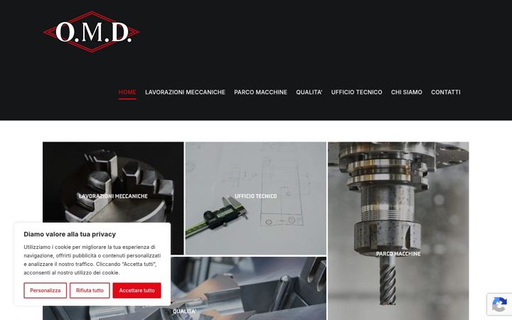 Screenshot of meccanicaomd.com